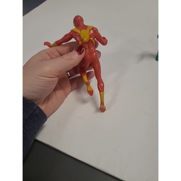 Action Figure Lot (3) Iron Spider Batman Ridler McDonalds 90's 4" - Picture 3 of 13